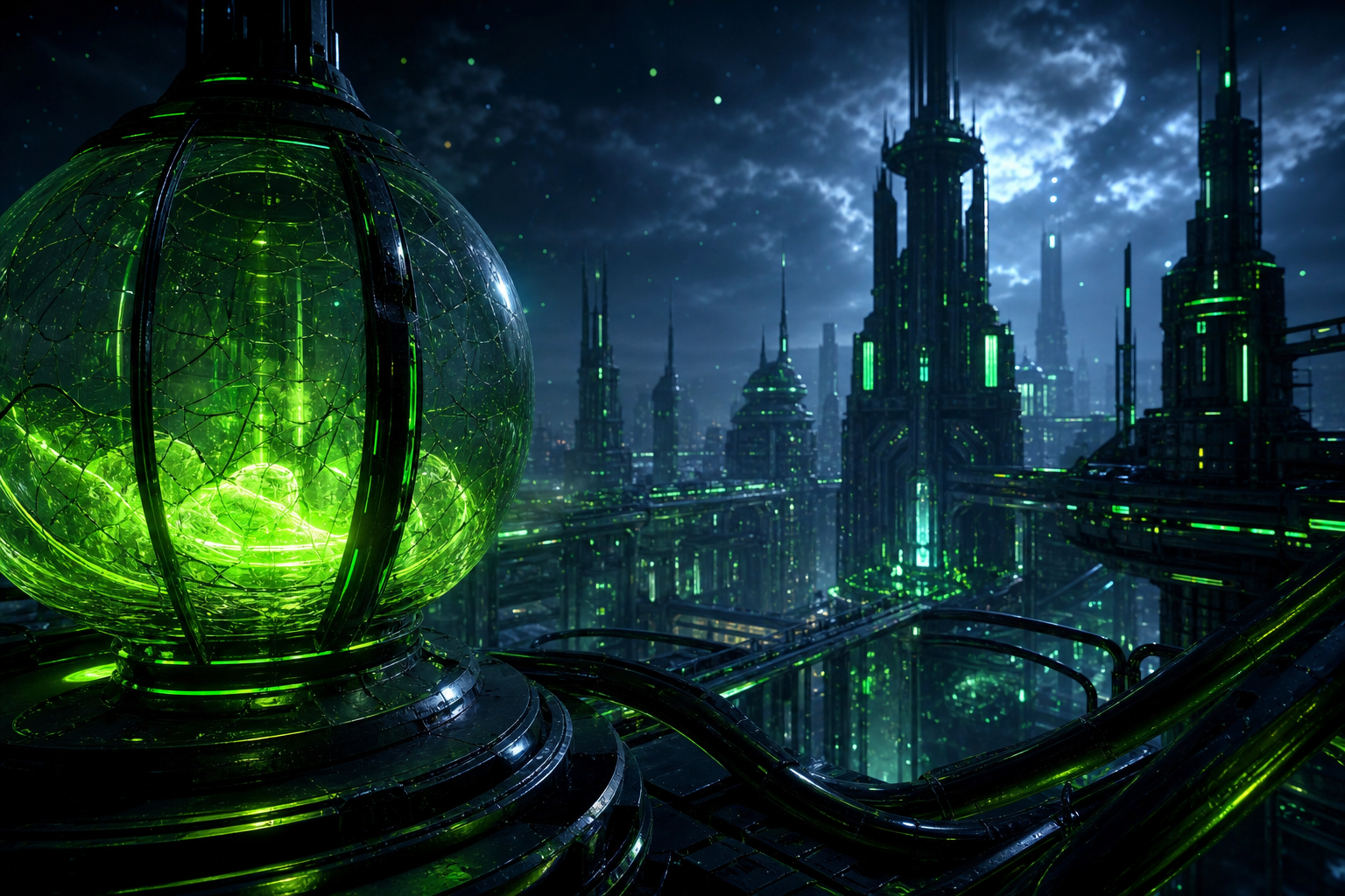 Adult Anime Cyberpunk Heroine With Neon Lights, Safe For Work, Fully Clothed Anime Wallpaper  21 4K