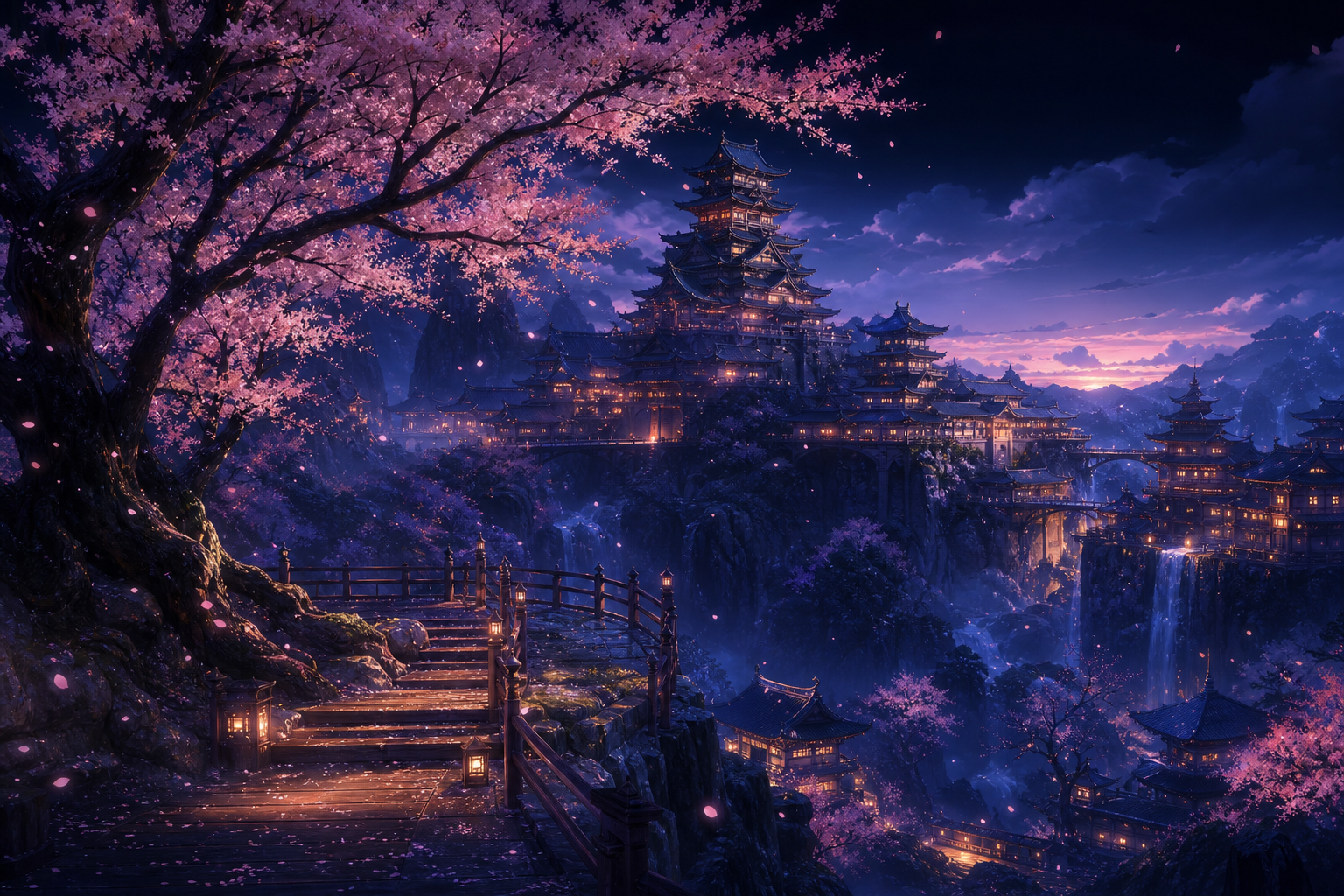 Adult Anime Heroine Under Cherry Blossoms, Safe For Work, Fully Clothed Anime Wallpaper  1 4K