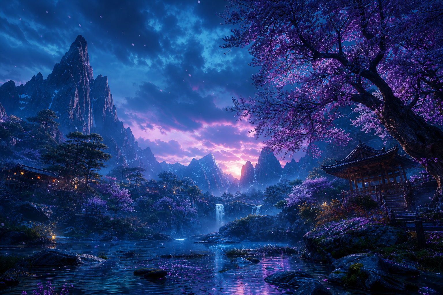 Adult Anime Heroine Under Cherry Blossoms, Safe For Work, Fully Clothed Anime Wallpaper  1 4K