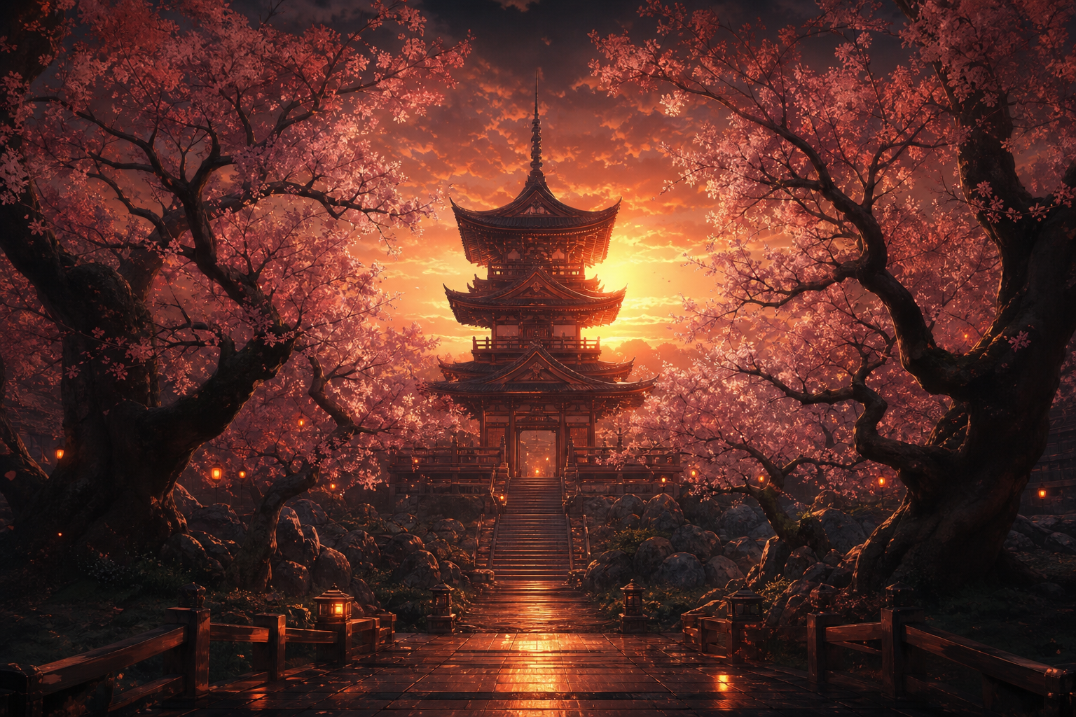 Adult Anime Heroine Under Cherry Blossoms, Safe For Work, Fully Clothed Anime Wallpaper 25 4K 11 4K Anime Wallpaper
