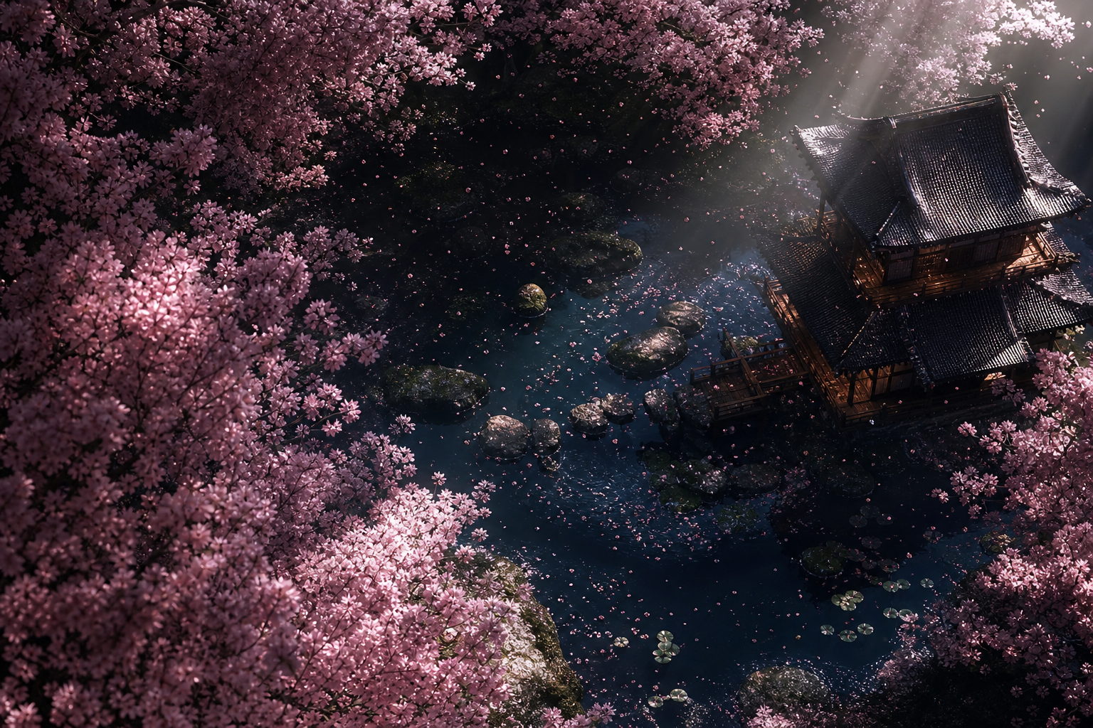Adult Anime Heroine Under Cherry Blossoms, Safe For Work, Fully Clothed Anime Wallpaper  9 4K