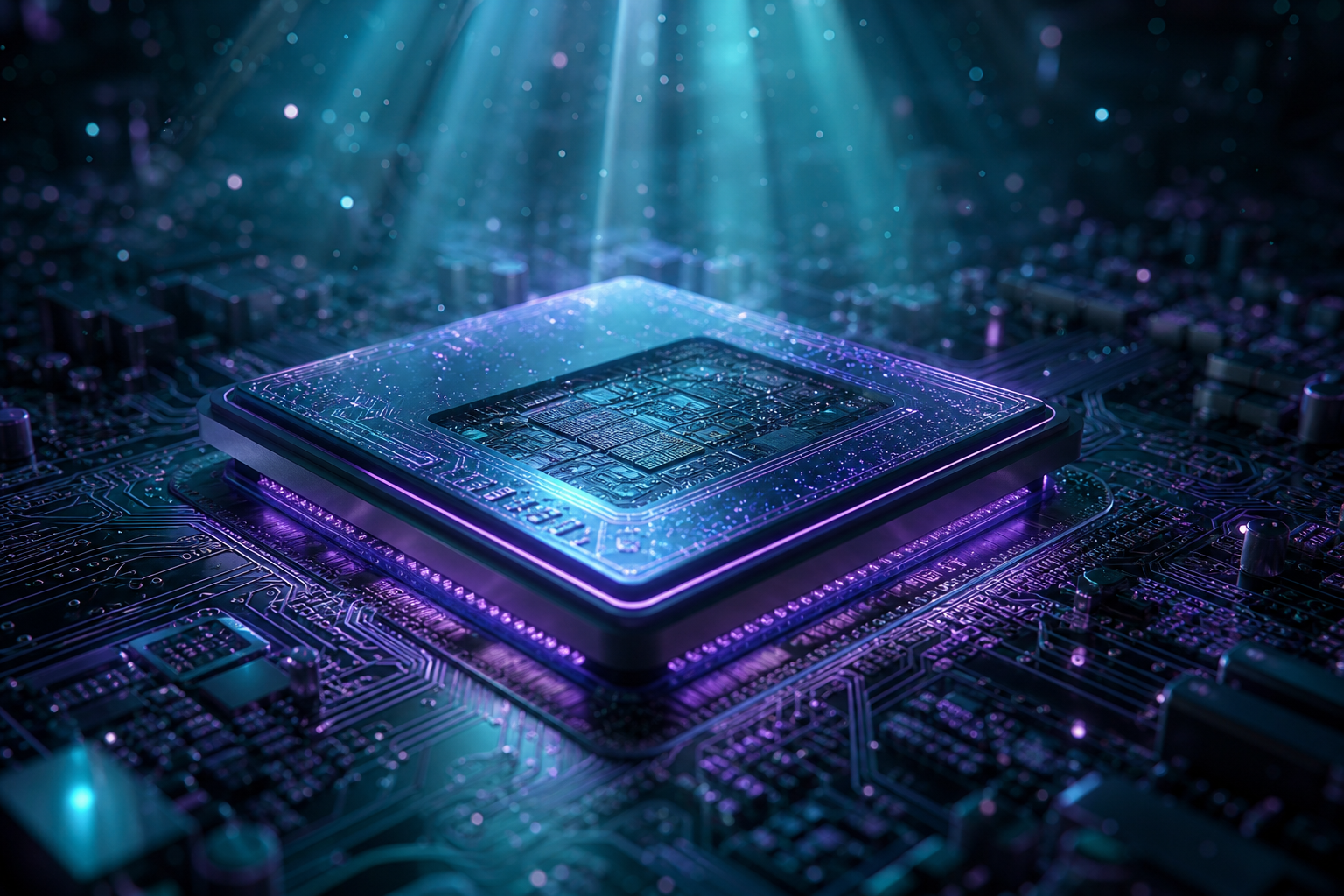 AI Processor Chip Futuristic Render Electronics Wallpaper 8 4K 11 4K Electronics Wallpaper