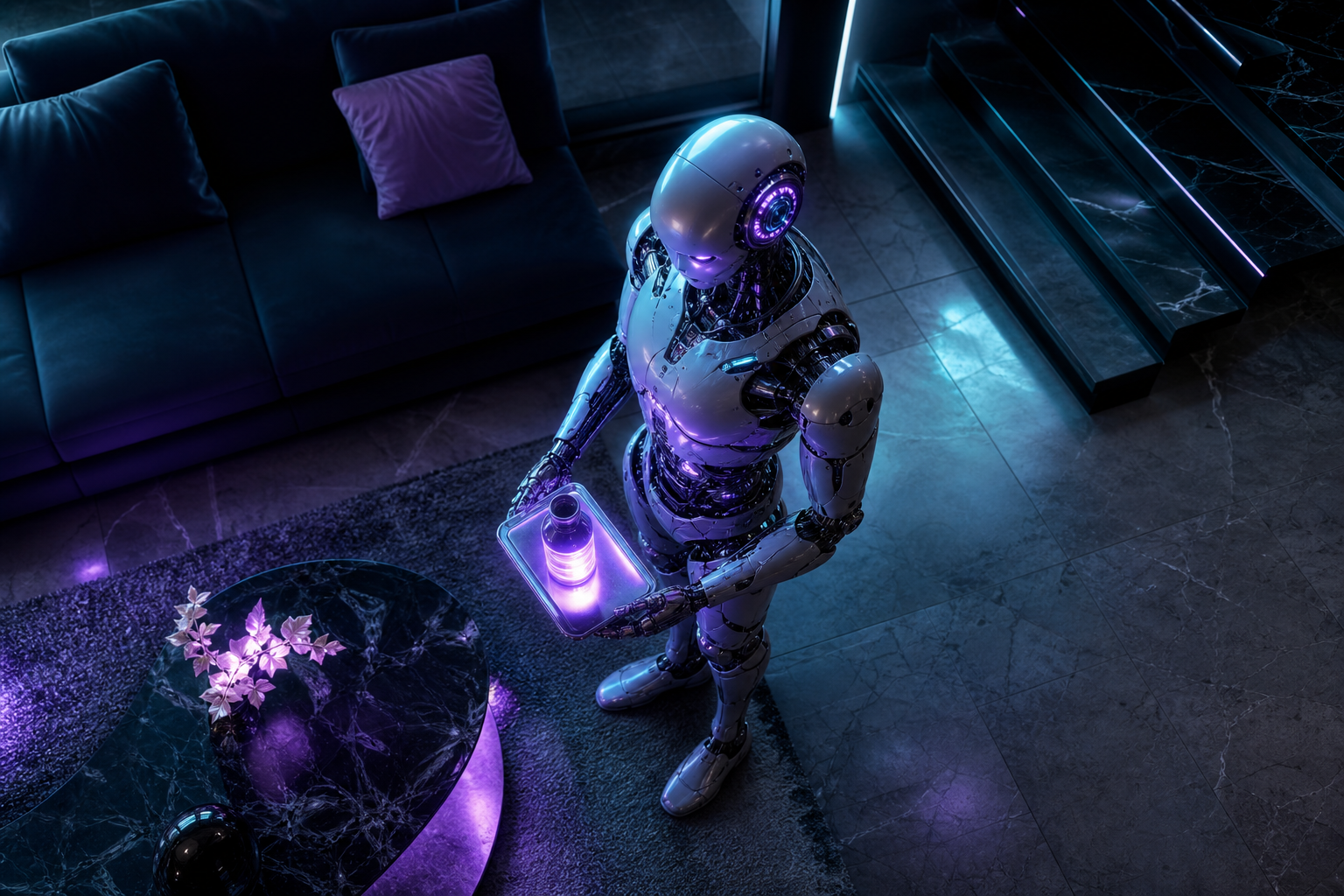 AI Robot Assistant In Modern Home Robots Wallpaper 8 4K 11 4K Robots Wallpaper