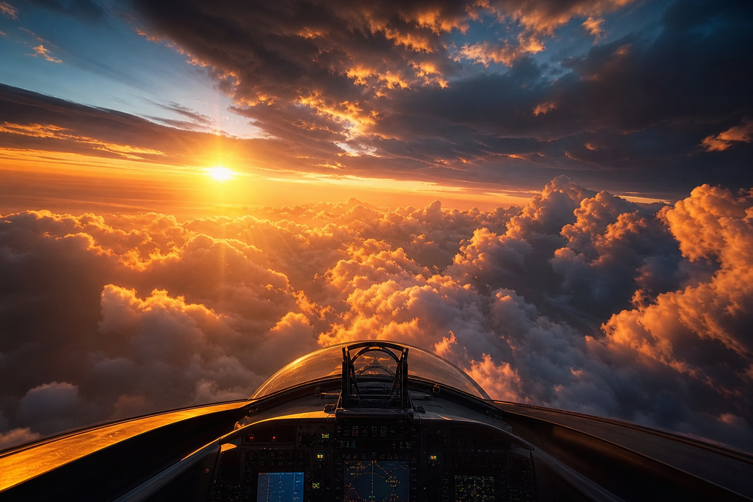 Airplane Cockpit View Above Clouds Airplanes Wallpaper  6 4K