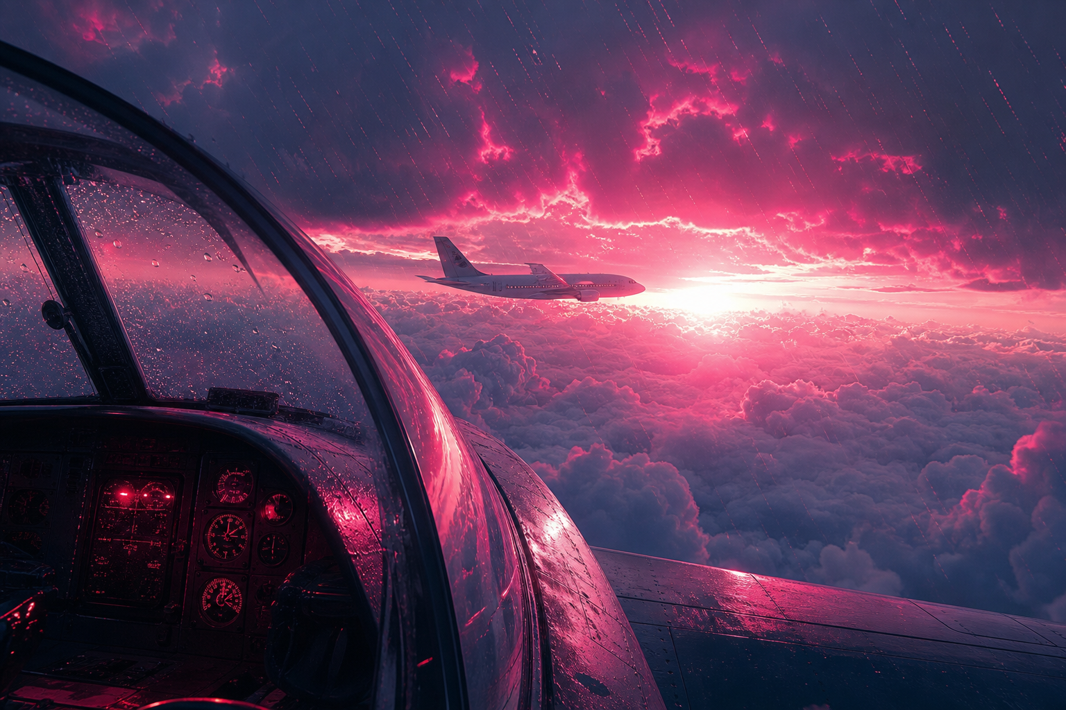 Airplane Cockpit View Above Clouds Airplanes Wallpaper  6 4K