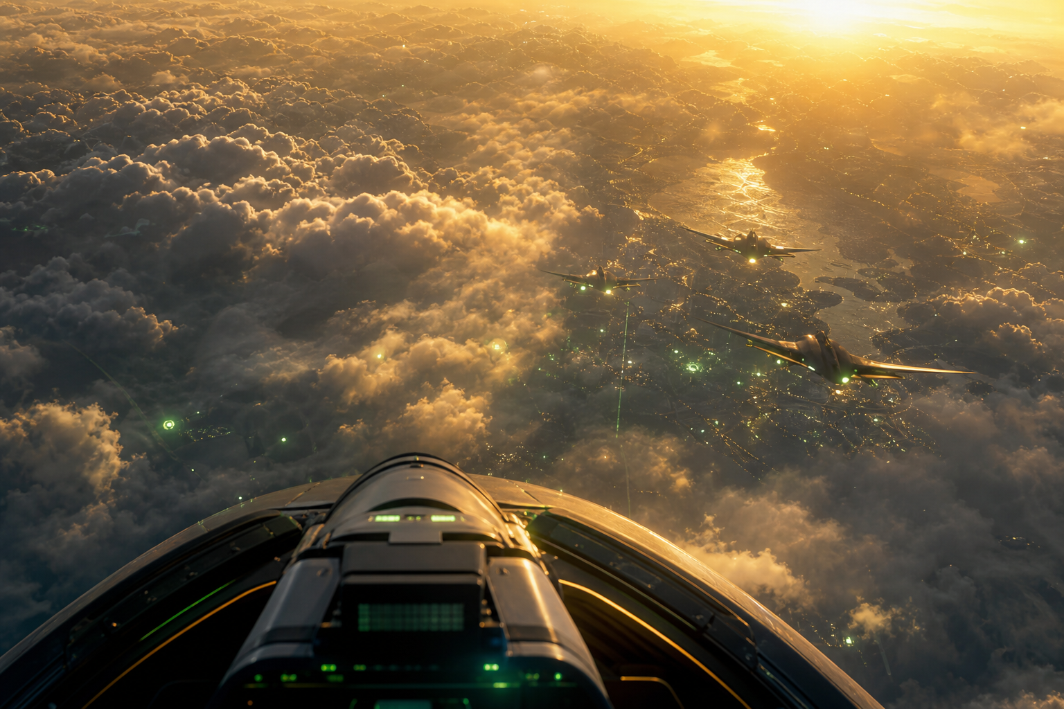 Airplane Cockpit View Above Clouds Airplanes Wallpaper  6 4K