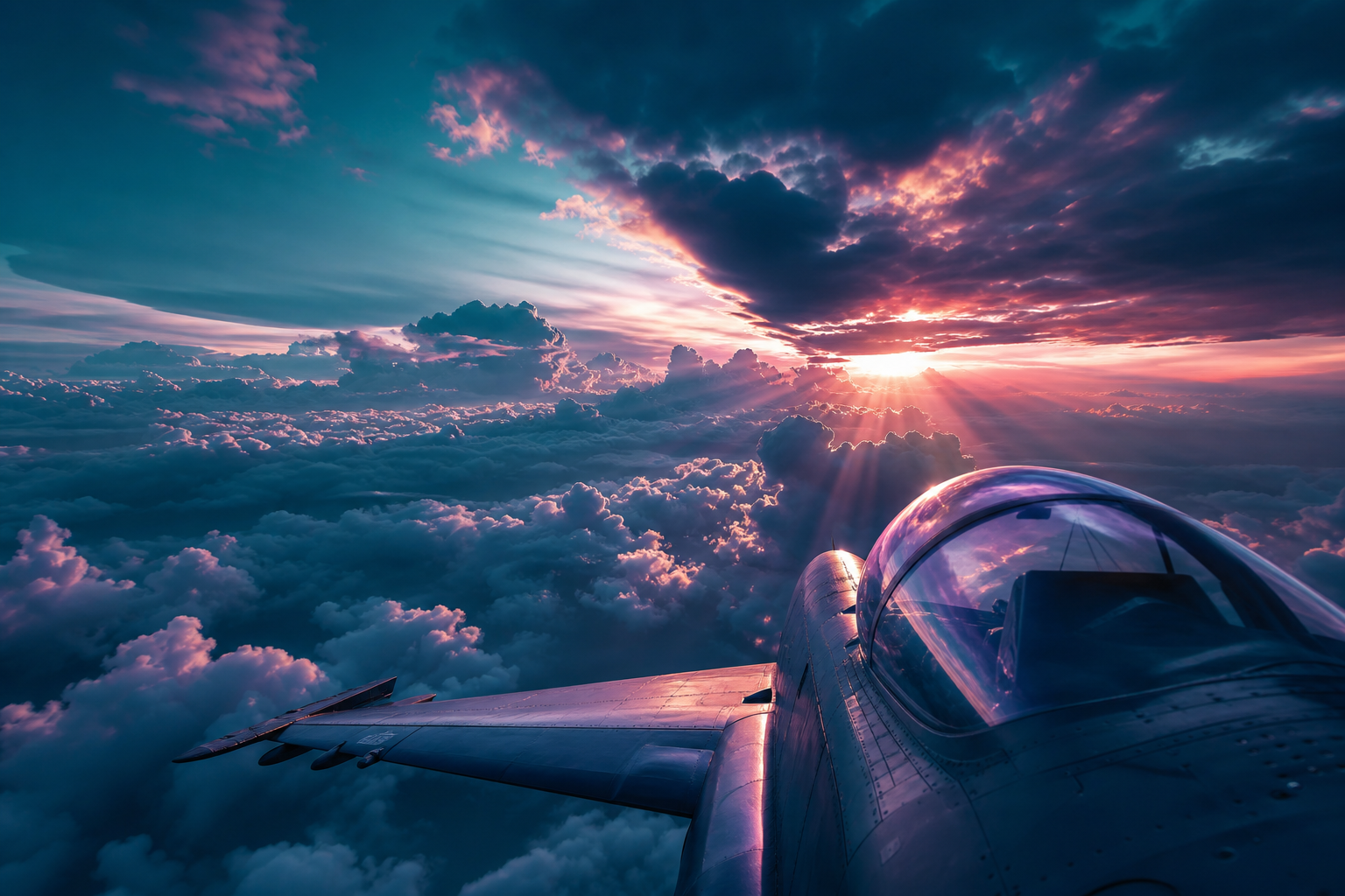 Airplane Cockpit View Above Clouds Airplanes Wallpaper  6 4K