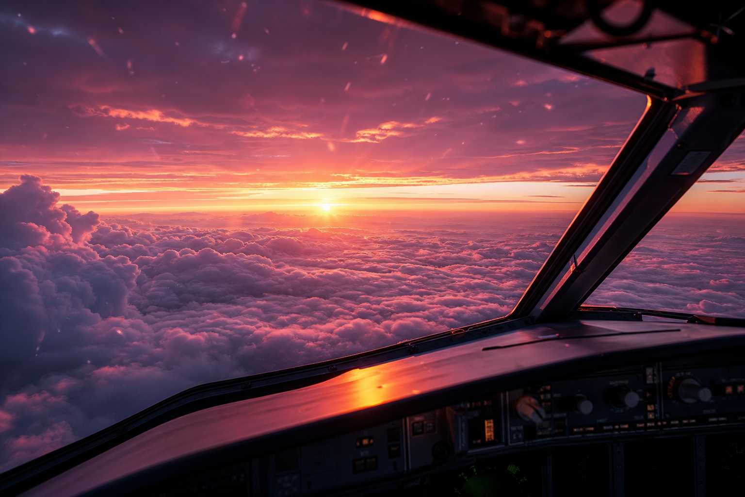 Airplane Cockpit View Above Clouds Airplanes Wallpaper  6 4K