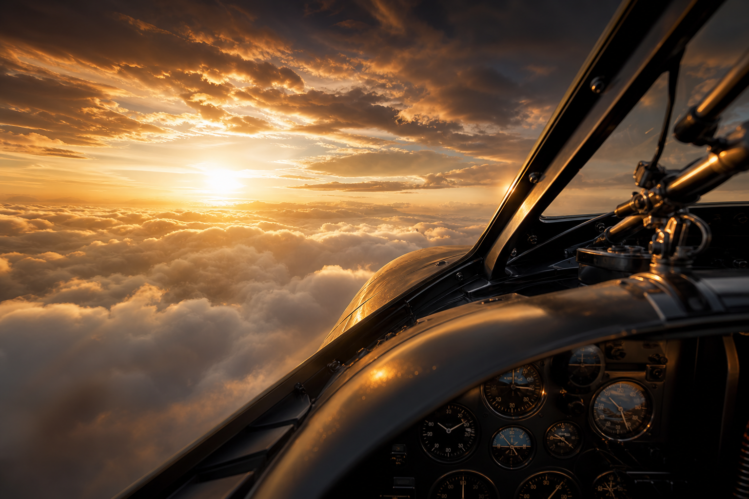 Airplane Cockpit View Above Clouds Airplanes Wallpaper  6 4K