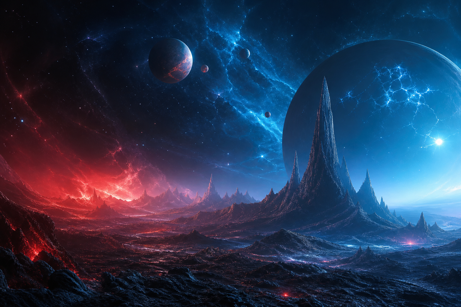 Alien Planet Landscape Space Wallpaper  7 4K
