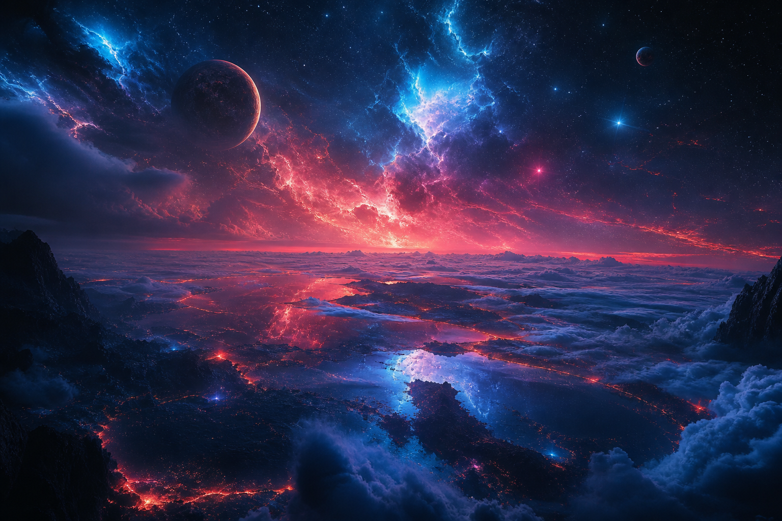 Alien Planet Landscape Space Wallpaper  7 4K