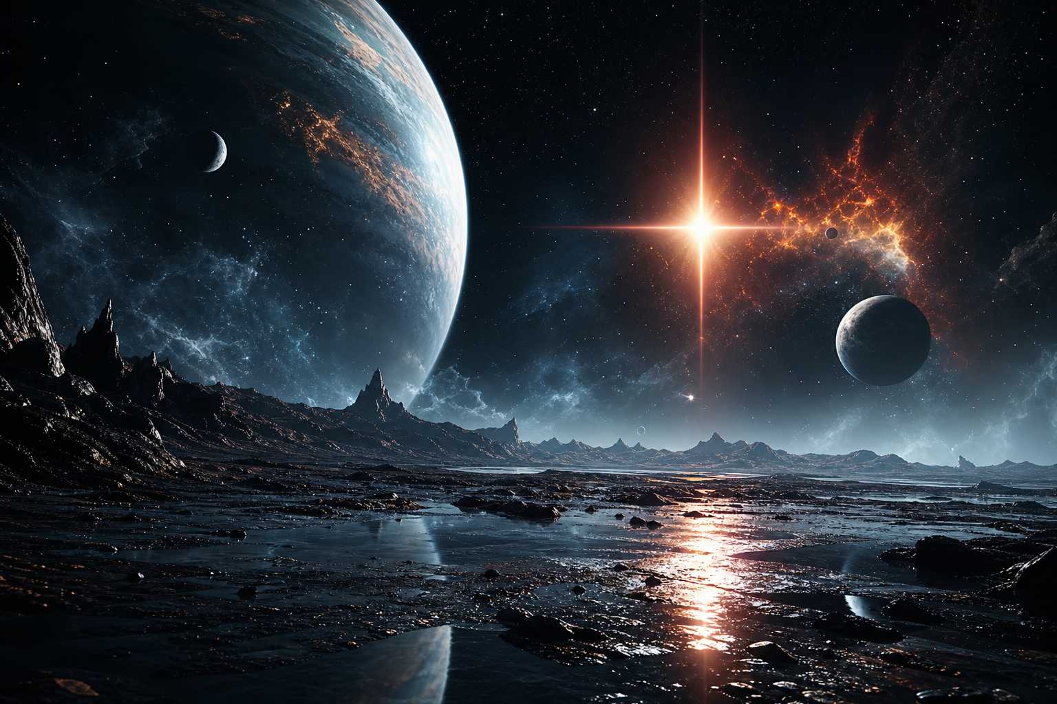 Alien Planet Landscape Space Wallpaper  7 4K