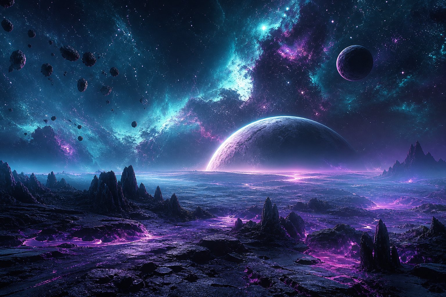 Alien Planet Landscape Space Wallpaper  7 4K