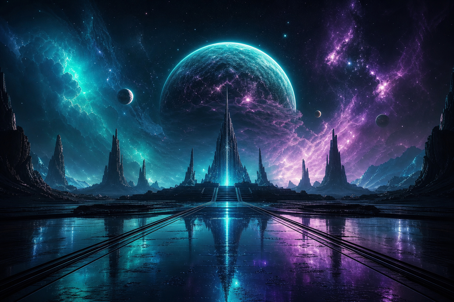 Alien Planet Landscape Space Wallpaper  7 4K
