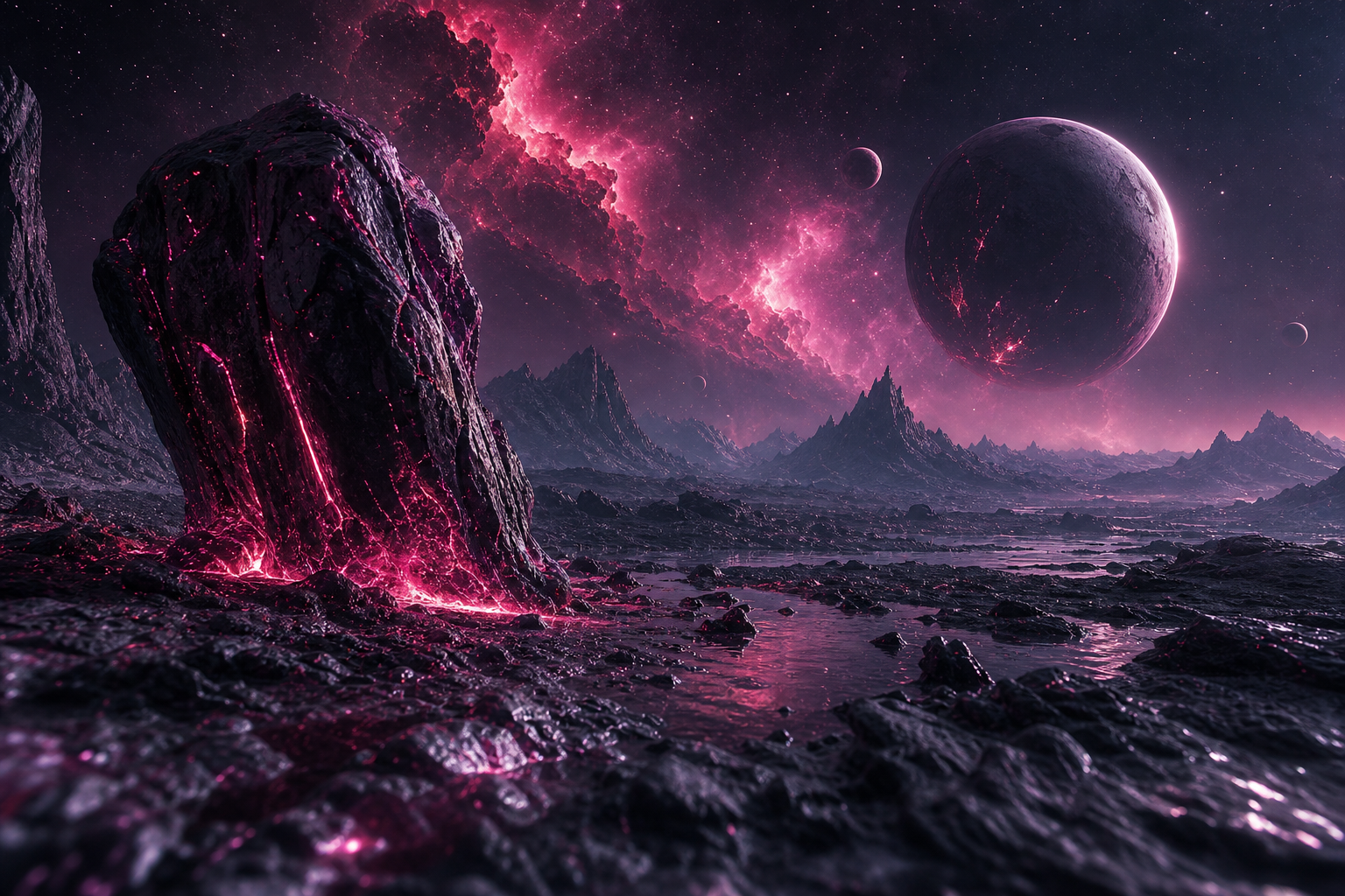 Alien Planet Landscape Space Wallpaper  7 4K