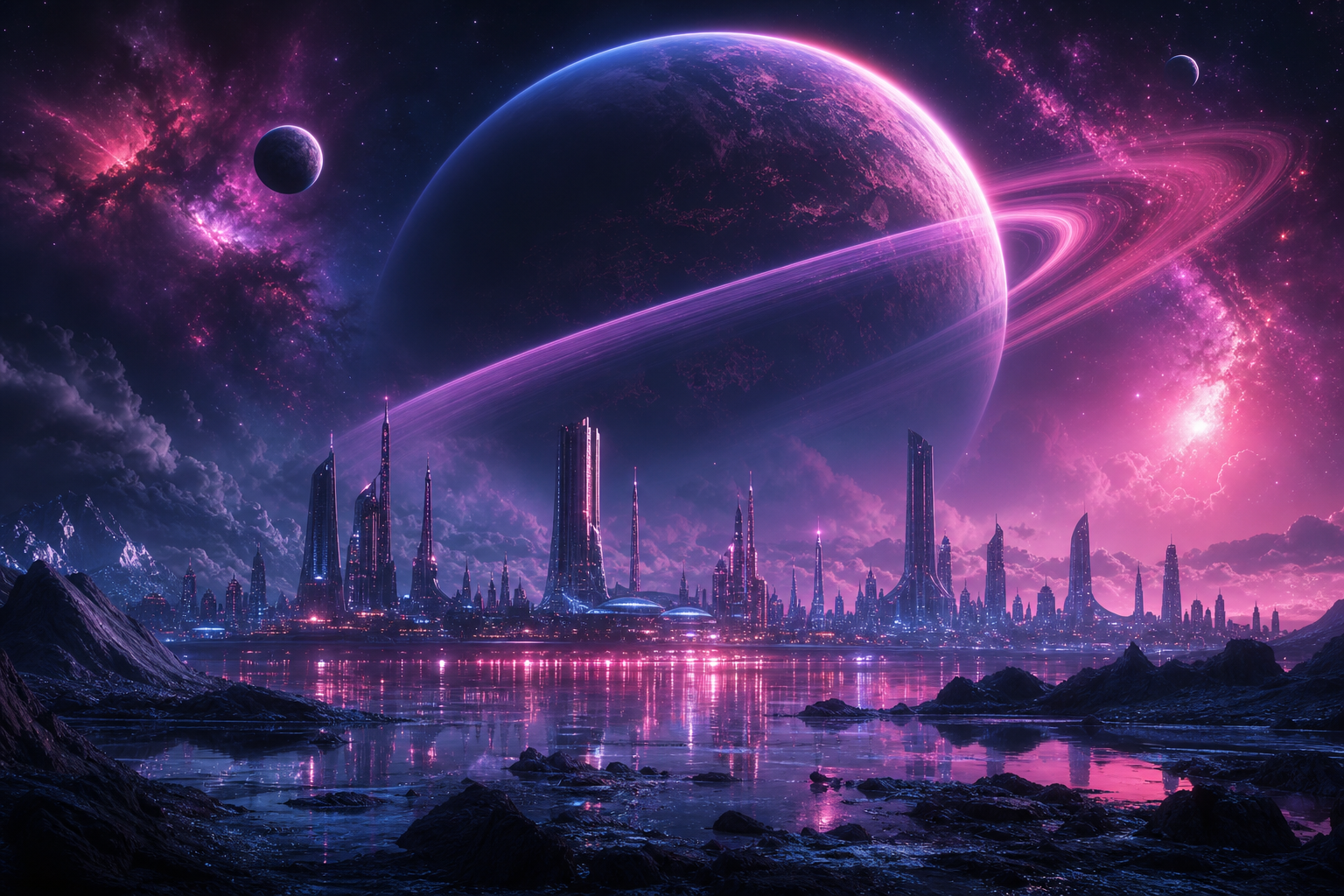 Alien Planet Landscape Space Wallpaper  7 4K