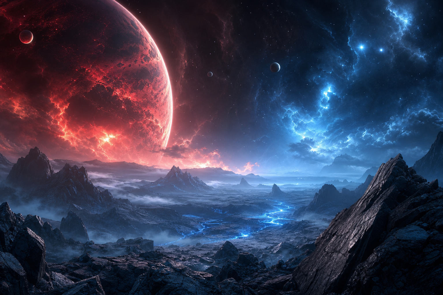 Alien Planet Landscape Space Wallpaper  7 4K