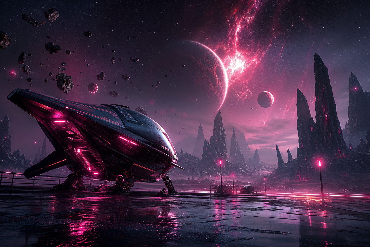 Alien Planet Landscape Space Wallpaper  7 4K