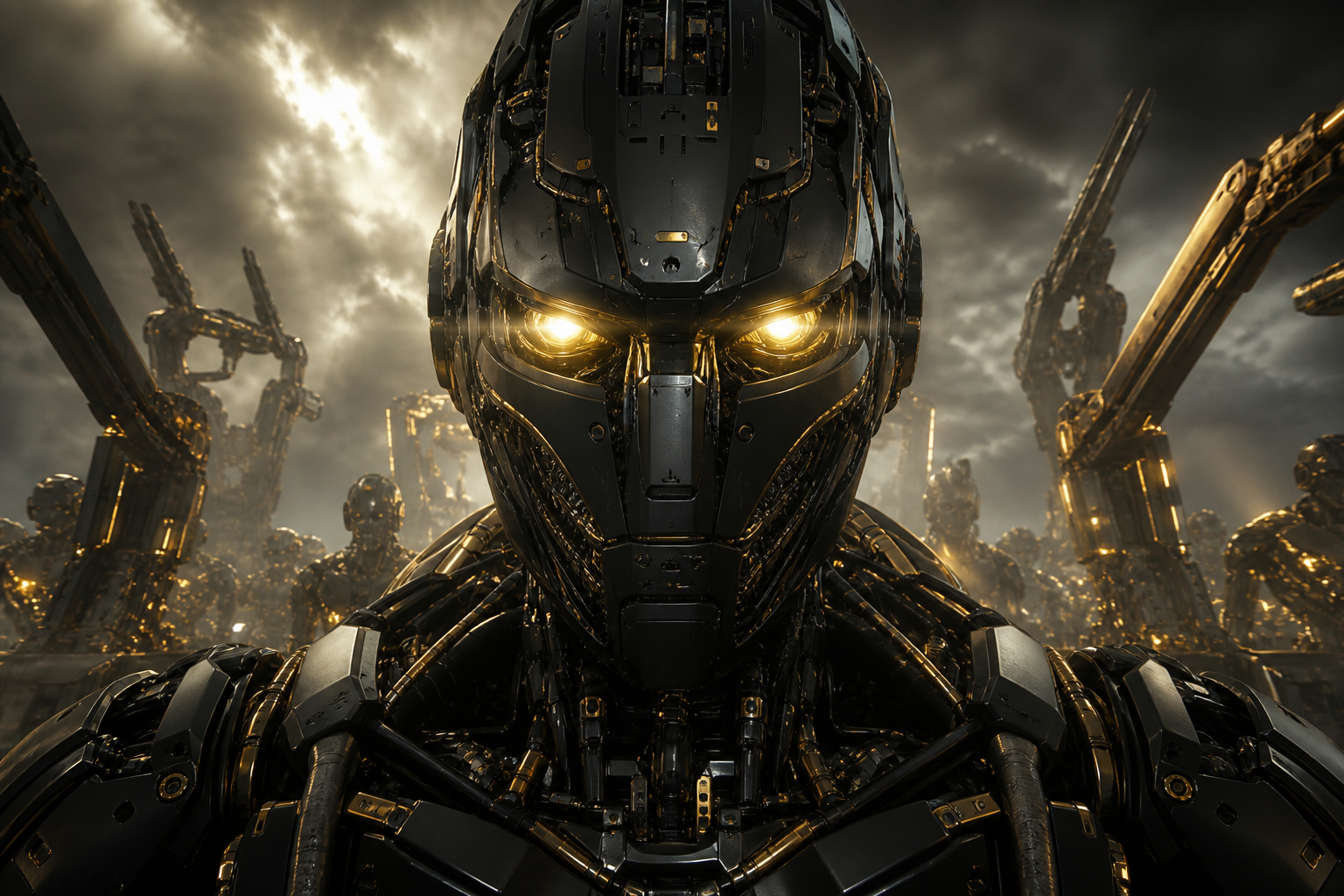 Android Face Closeup With Glowing Eyes Robots Wallpaper 5 4K 11 4K Robots Wallpaper
