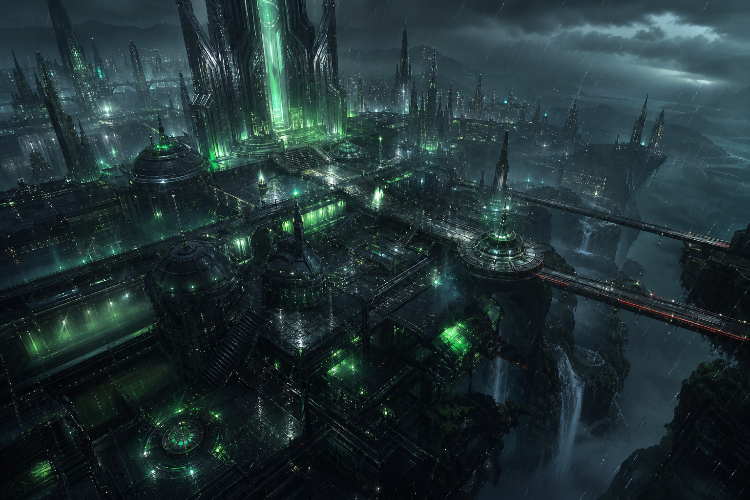 Anime City Street In Rain At Night Anime Wallpaper  11 4K