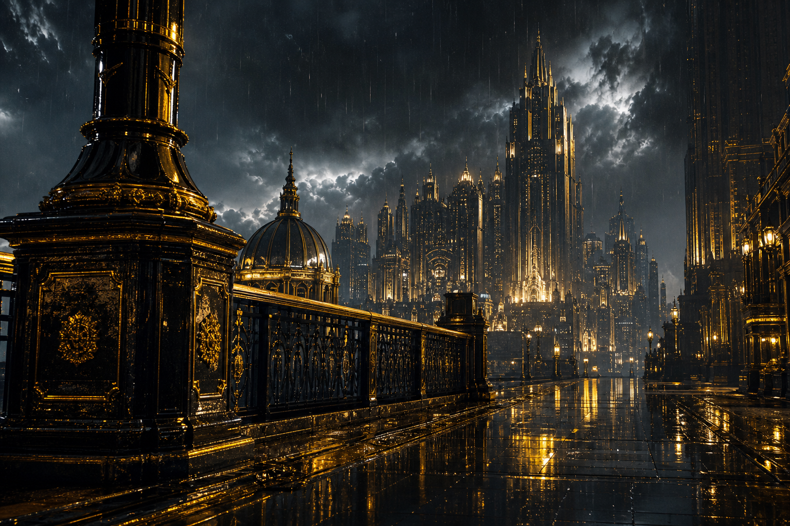 Anime City Street In Rain At Night Anime Wallpaper  11 4K
