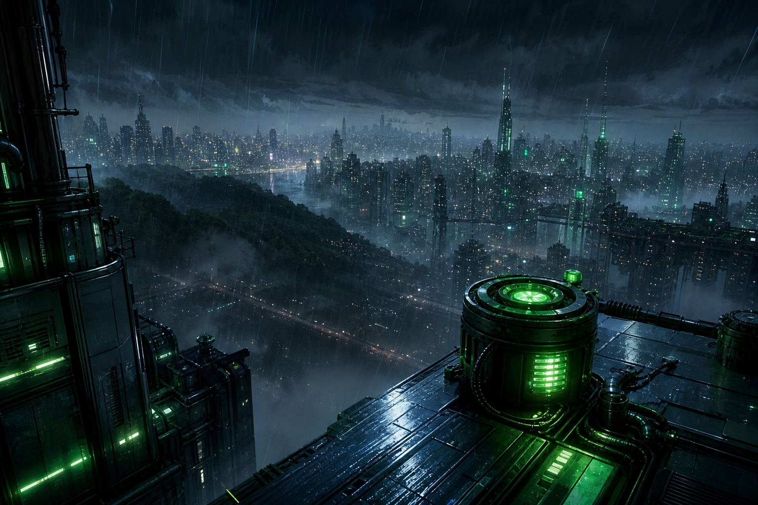 Anime City Street In Rain At Night Anime Wallpaper  11 4K