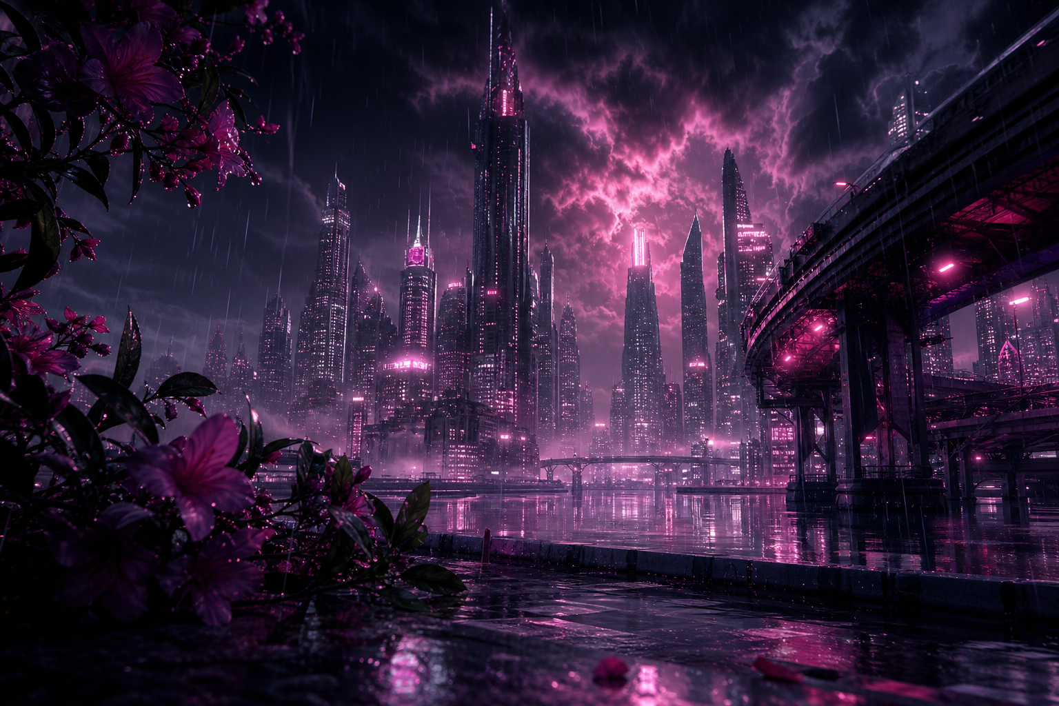 Anime City Street In Rain At Night Anime Wallpaper 3 4K 17 4K Anime Wallpaper