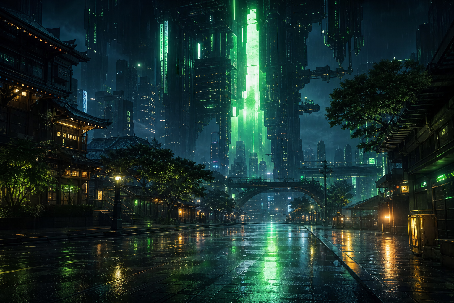 Anime City Street In Rain At Night Anime Wallpaper 3 4K 18 4K Anime Wallpaper