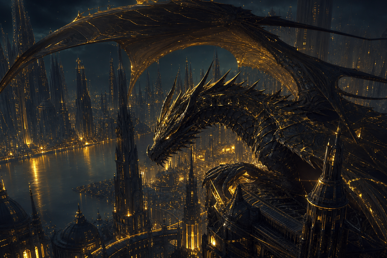 Anime Dragon Flying Over Valley Anime Wallpaper  15 4K