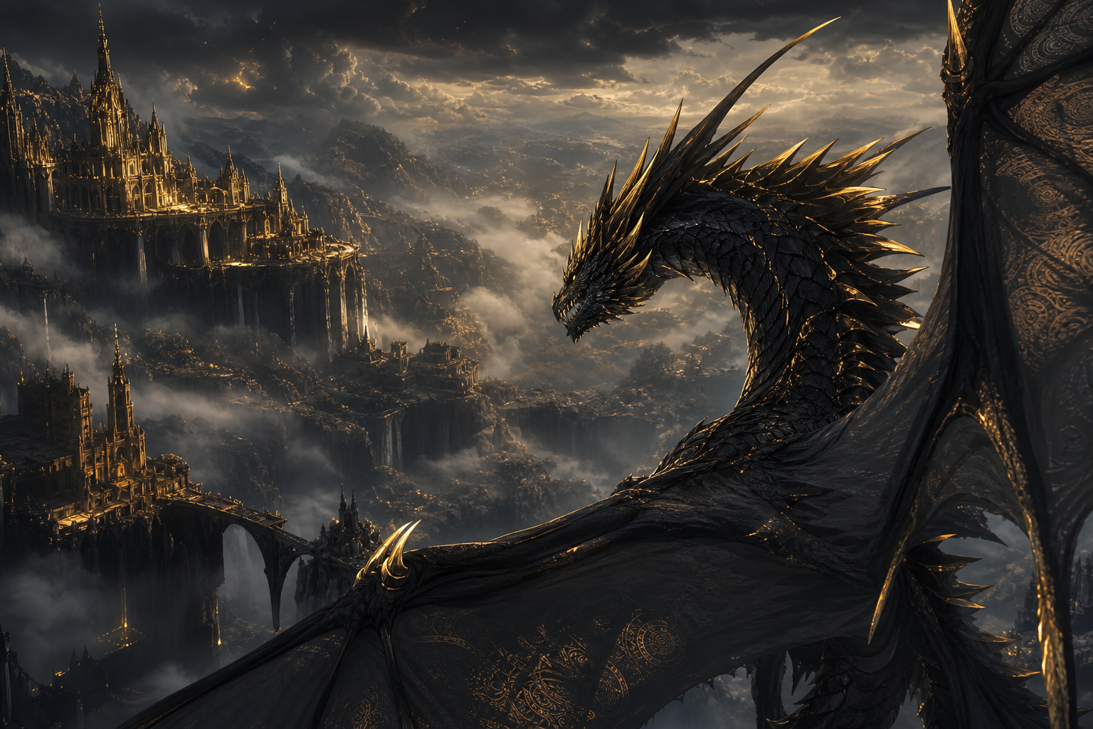 Anime Dragon Flying Over Valley Anime Wallpaper 15 4K 14 4K Anime Wallpaper