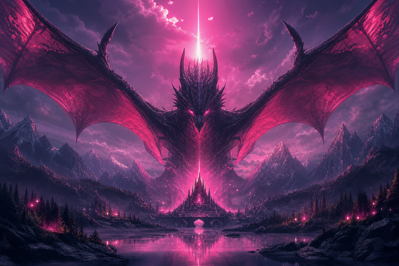 Anime Dragon Flying Over Valley Anime Wallpaper 23 4K 14 4K Anime Wallpaper