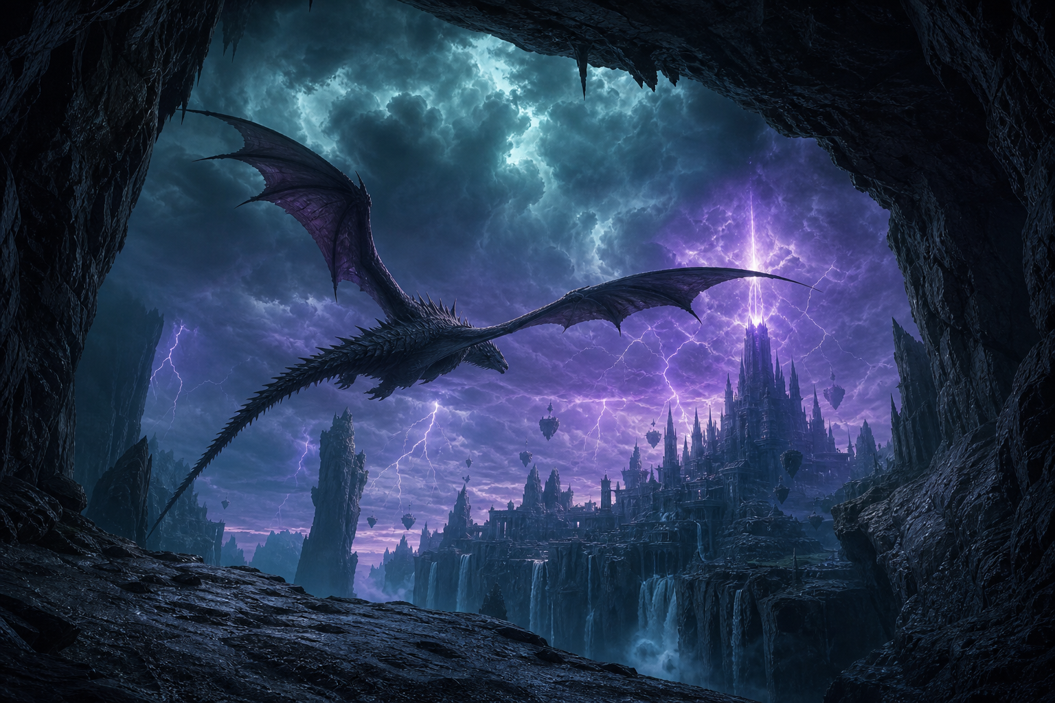 Anime Dragon Flying Over Valley Anime Wallpaper  23 4K