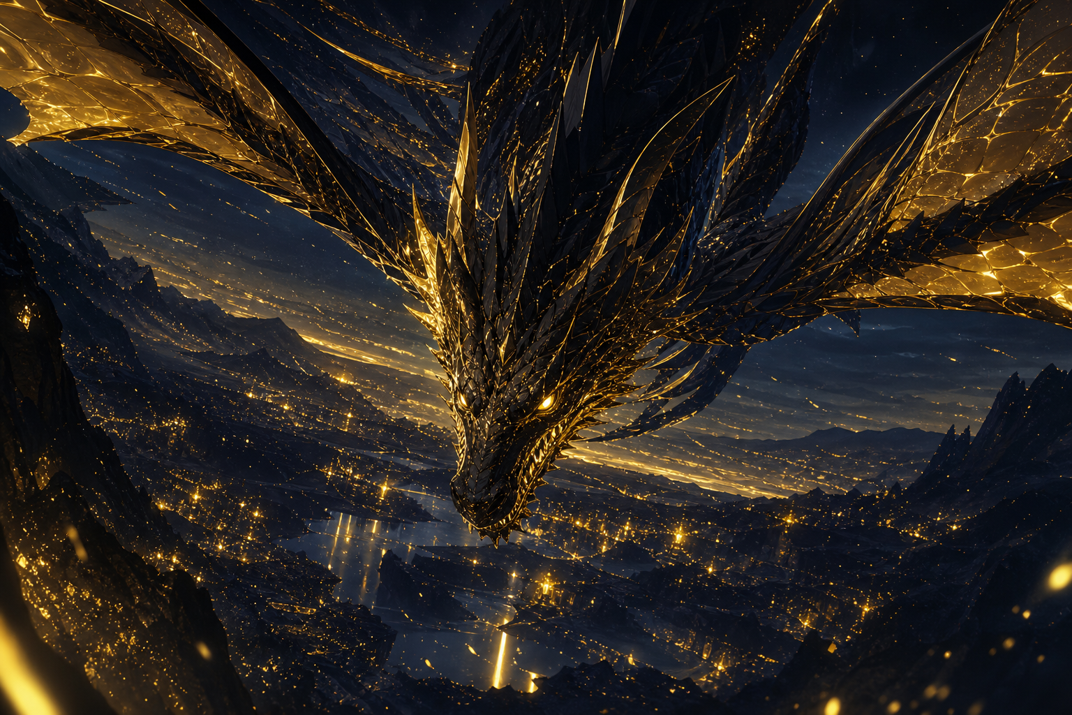 Anime Dragon Flying Over Valley Anime Wallpaper  7 4K