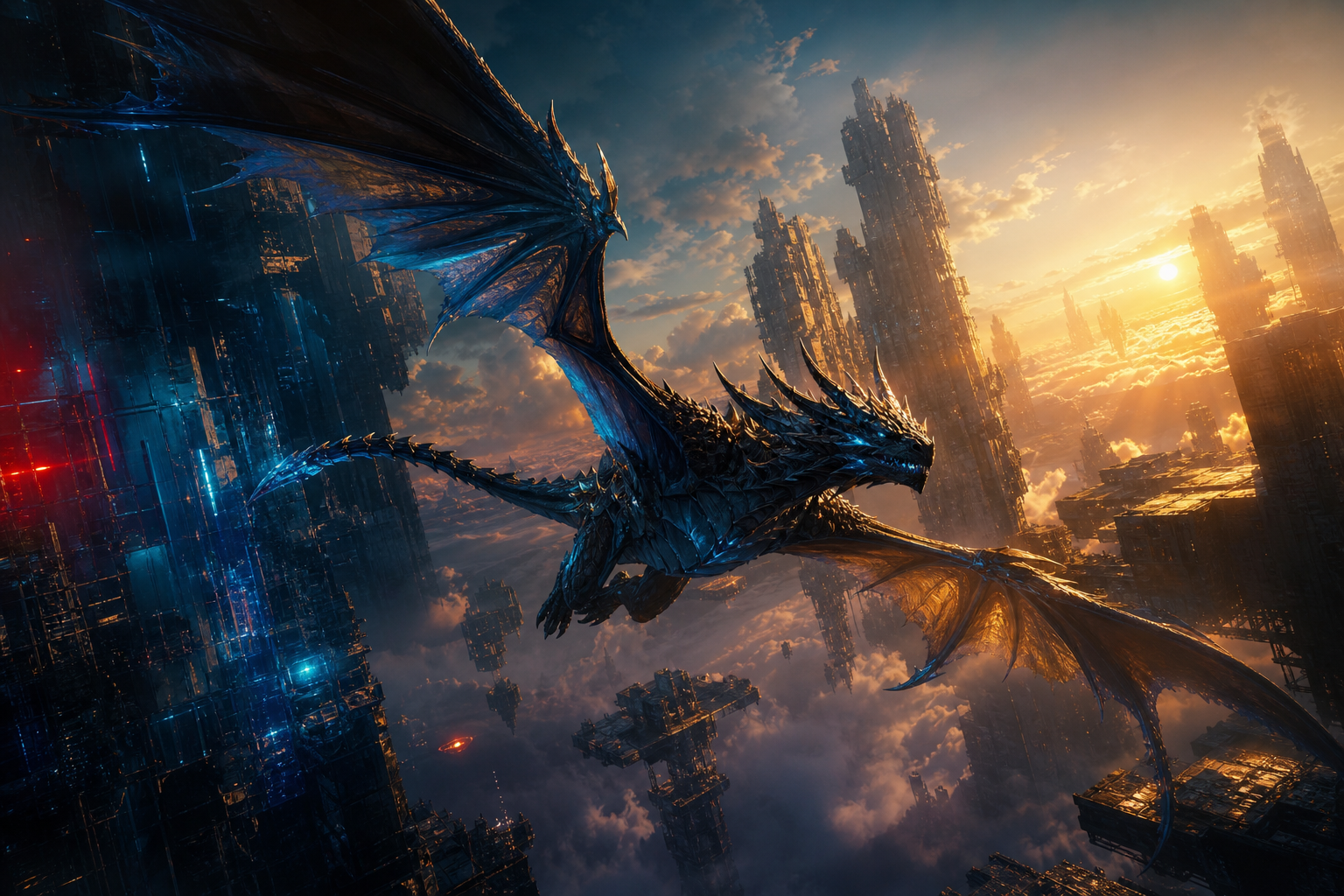 Anime Dragon Flying Over Valley Anime Wallpaper  7 4K