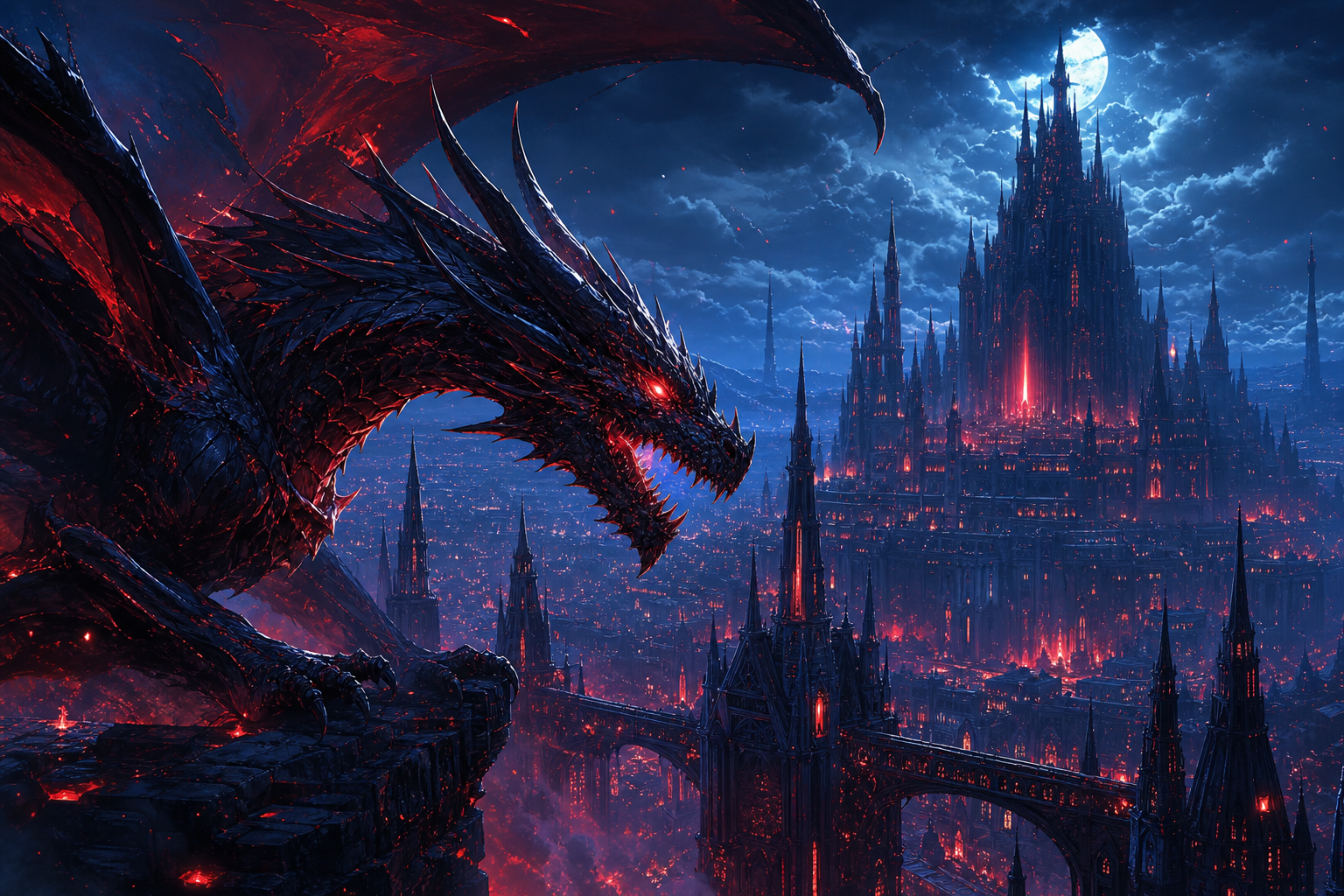 Anime Dragon Flying Over Valley Anime Wallpaper  7 4K