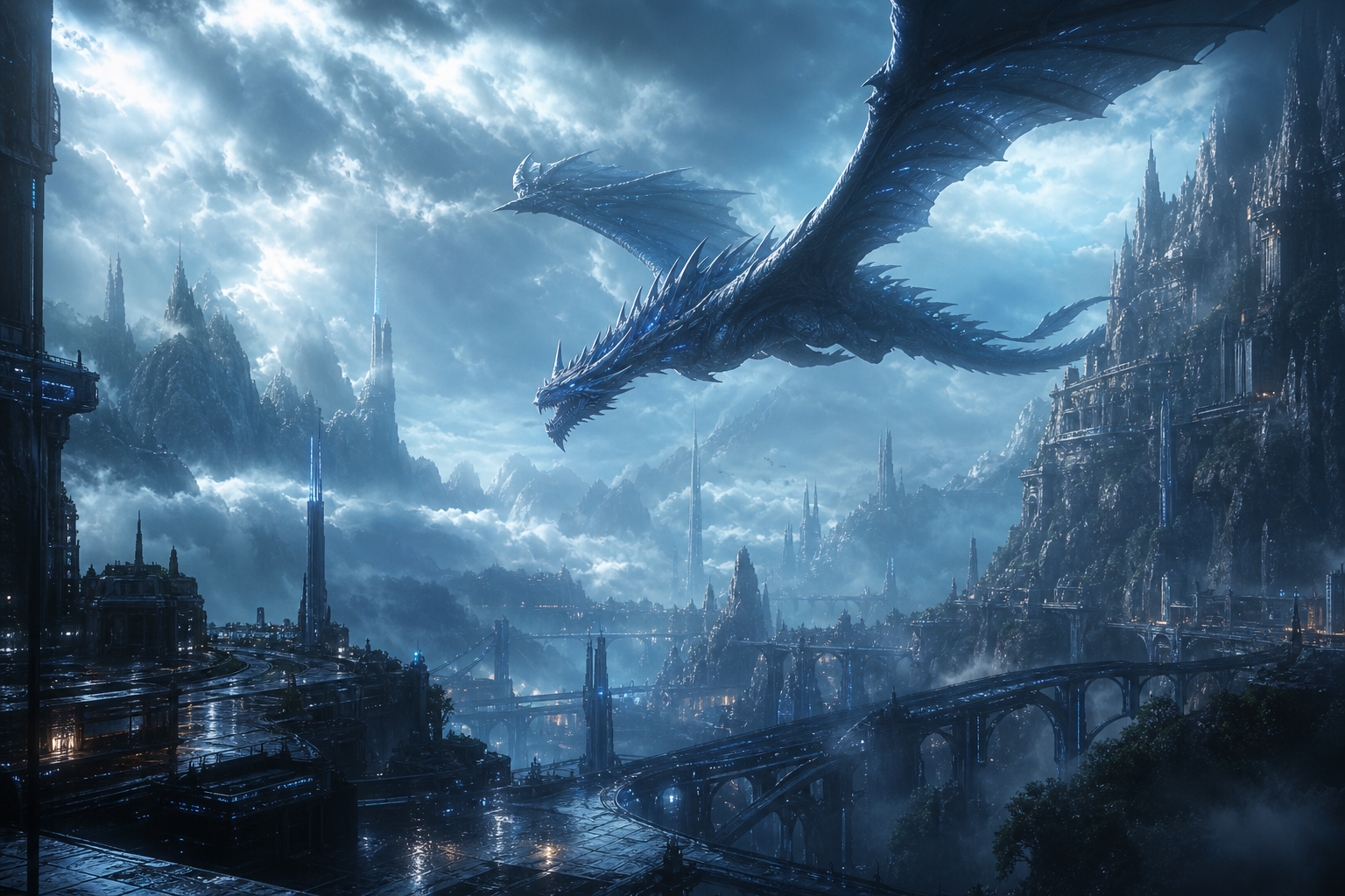 Anime Dragon Flying Over Valley Anime Wallpaper  7 4K