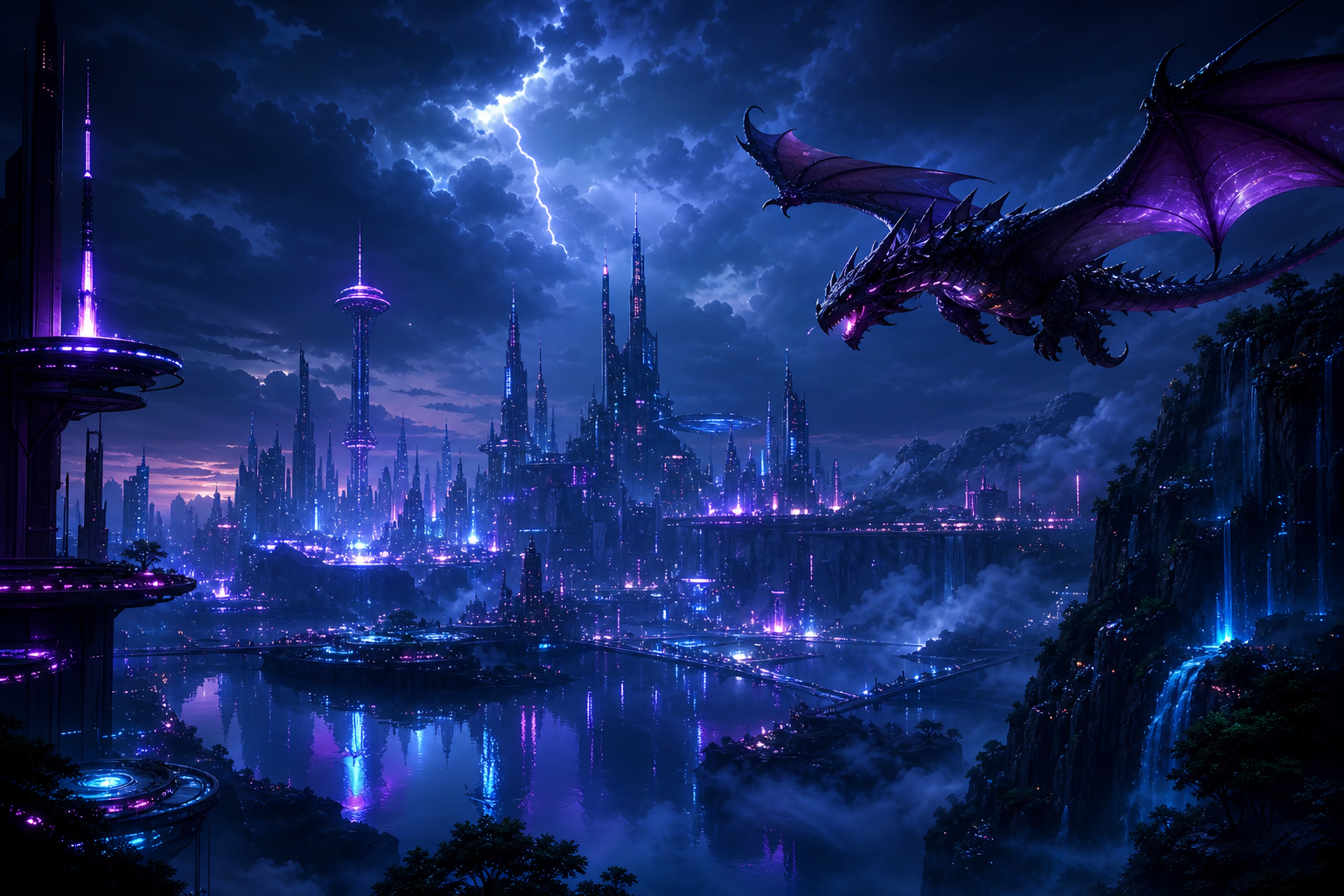 Anime Dragon Flying Over Valley Anime Wallpaper  7 4K