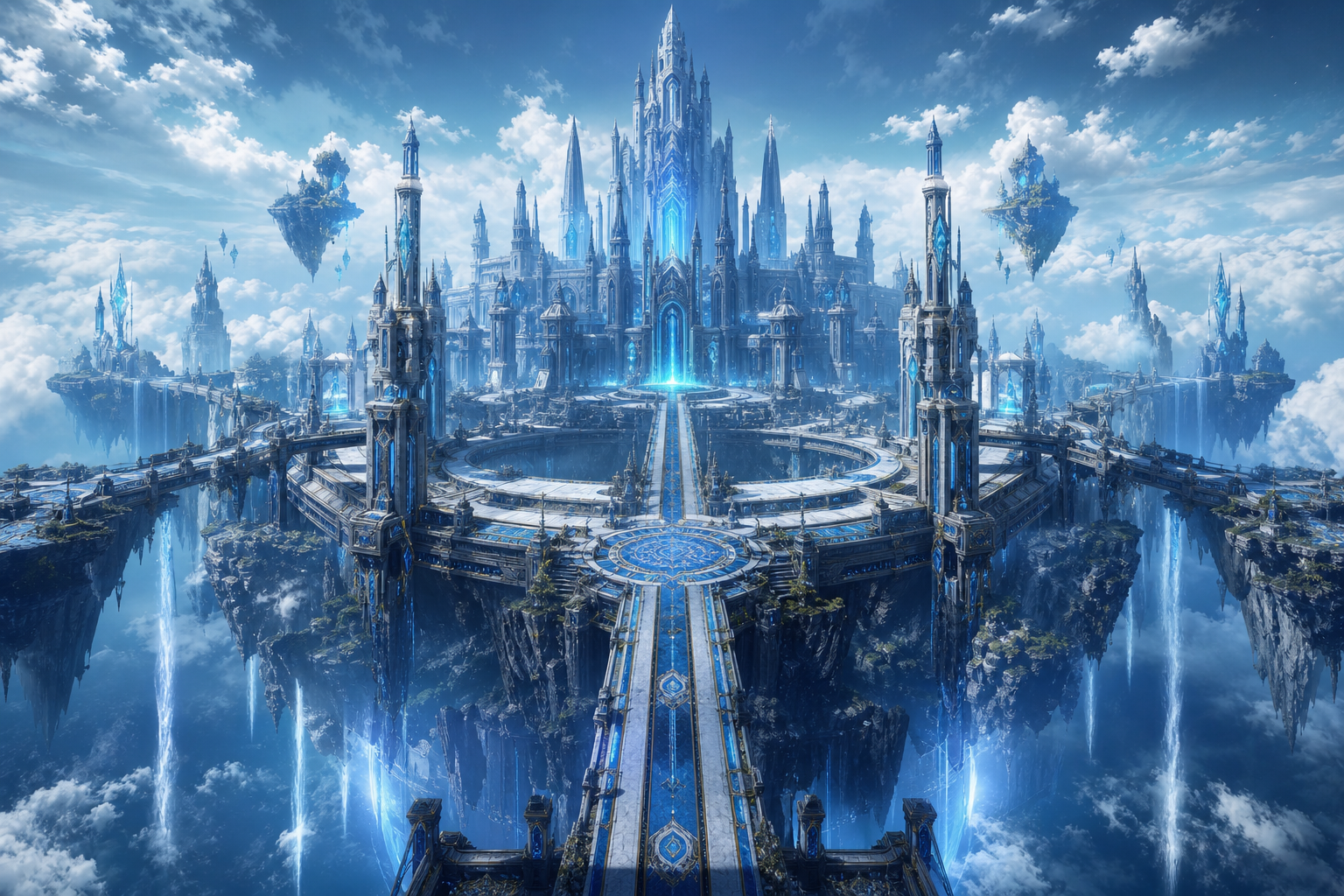 Anime Fantasy Castle Floating In Clouds Anime Wallpaper  12 4K