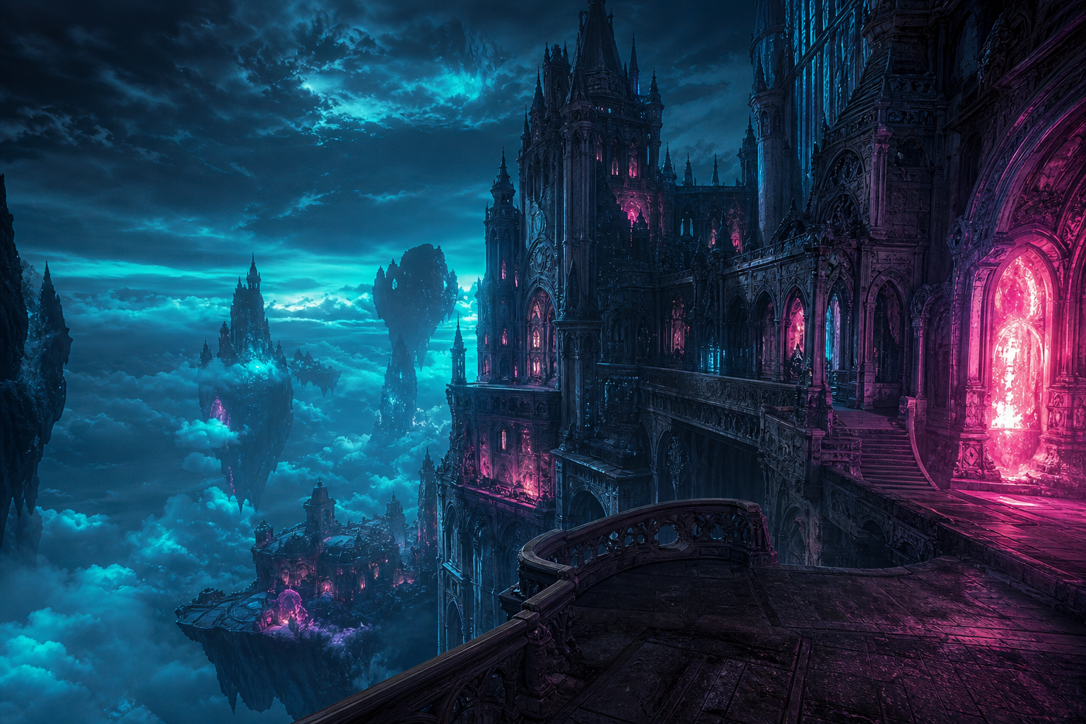 Anime Fantasy Castle Floating In Clouds Anime Wallpaper  12 4K