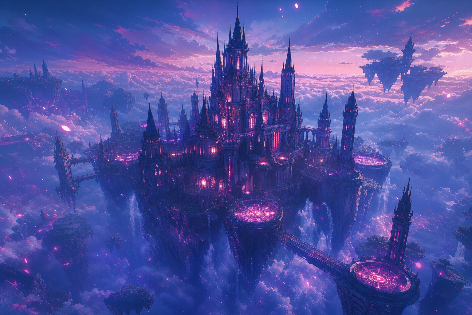 Anime Fantasy Castle Floating In Clouds Anime Wallpaper 12 4K 14 4K Anime Wallpaper