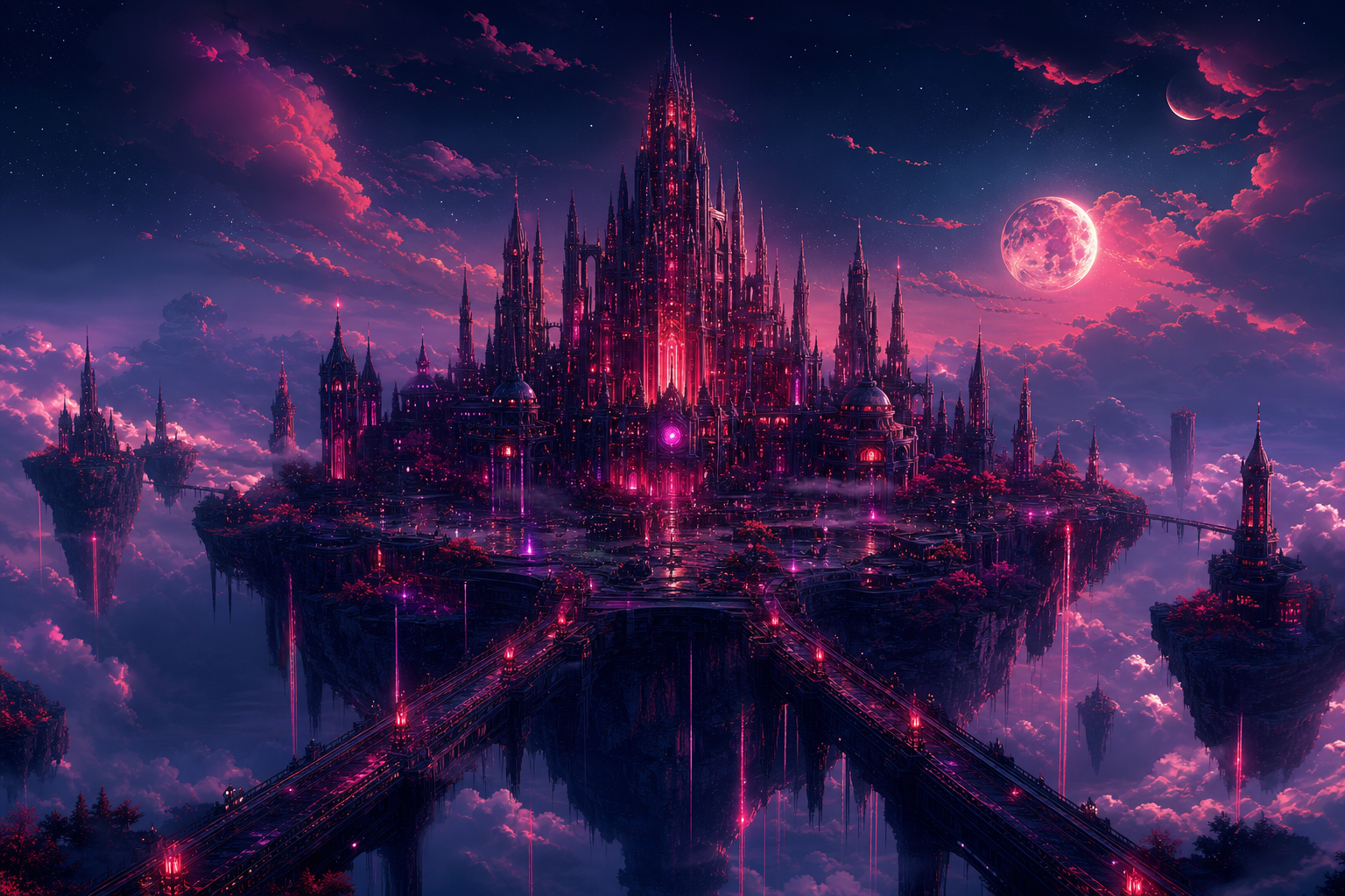 Anime Fantasy Castle Floating In Clouds Anime Wallpaper 12 4K 15 4K Anime Wallpaper