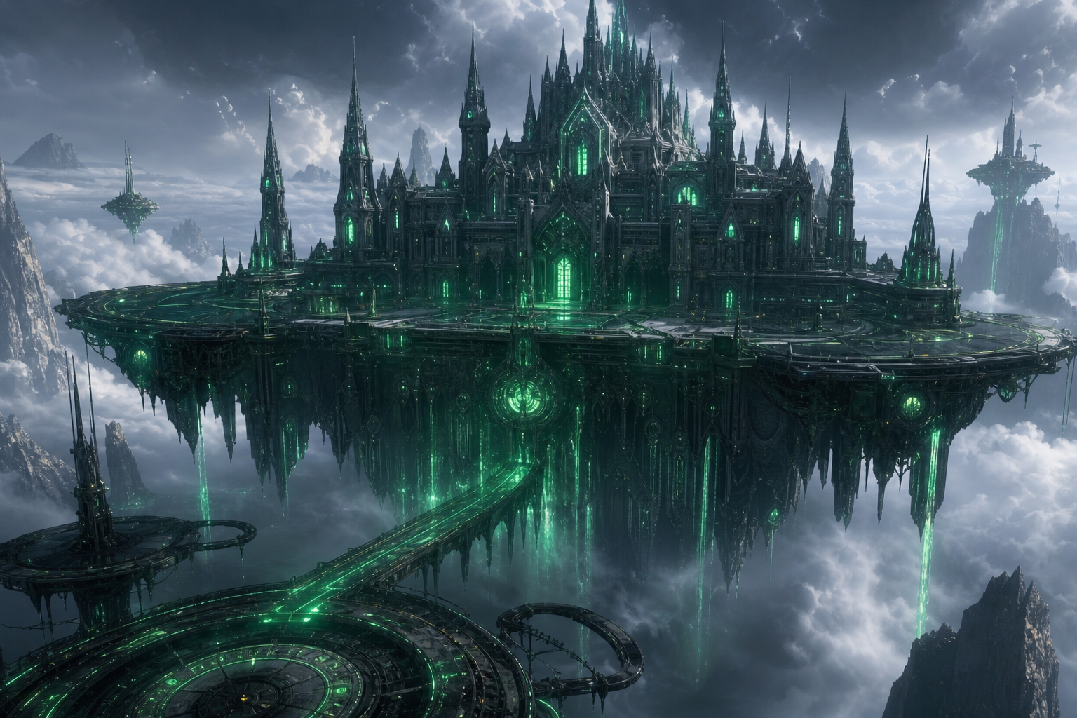 Anime Fantasy Castle Floating In Clouds Anime Wallpaper  12 4K