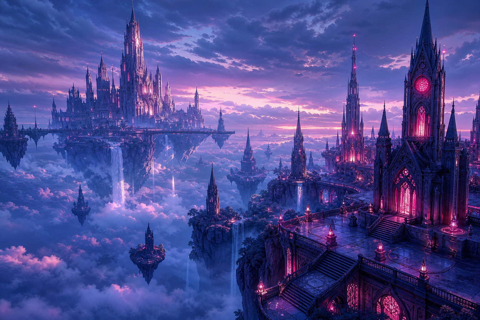 Anime Fantasy Castle Floating In Clouds Anime Wallpaper 20 4K 13 4K Anime Wallpaper