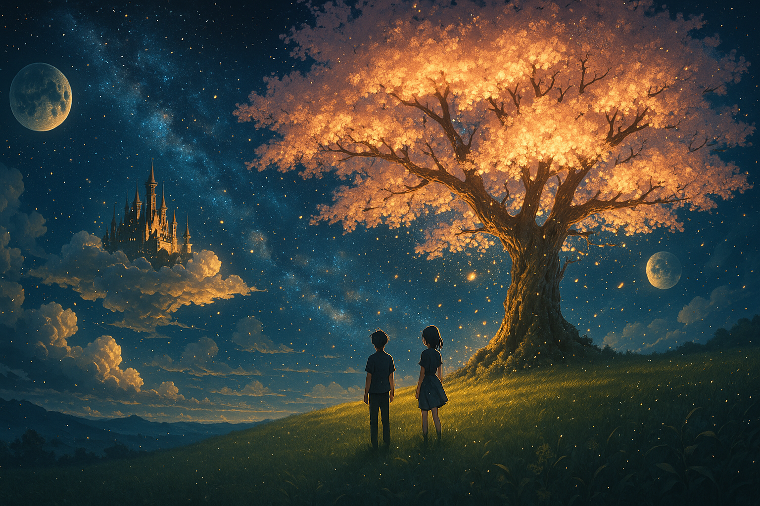 Anime Fantasy Castle Floating In Clouds Anime Wallpaper 4 4K 4K Anime Wallpaper