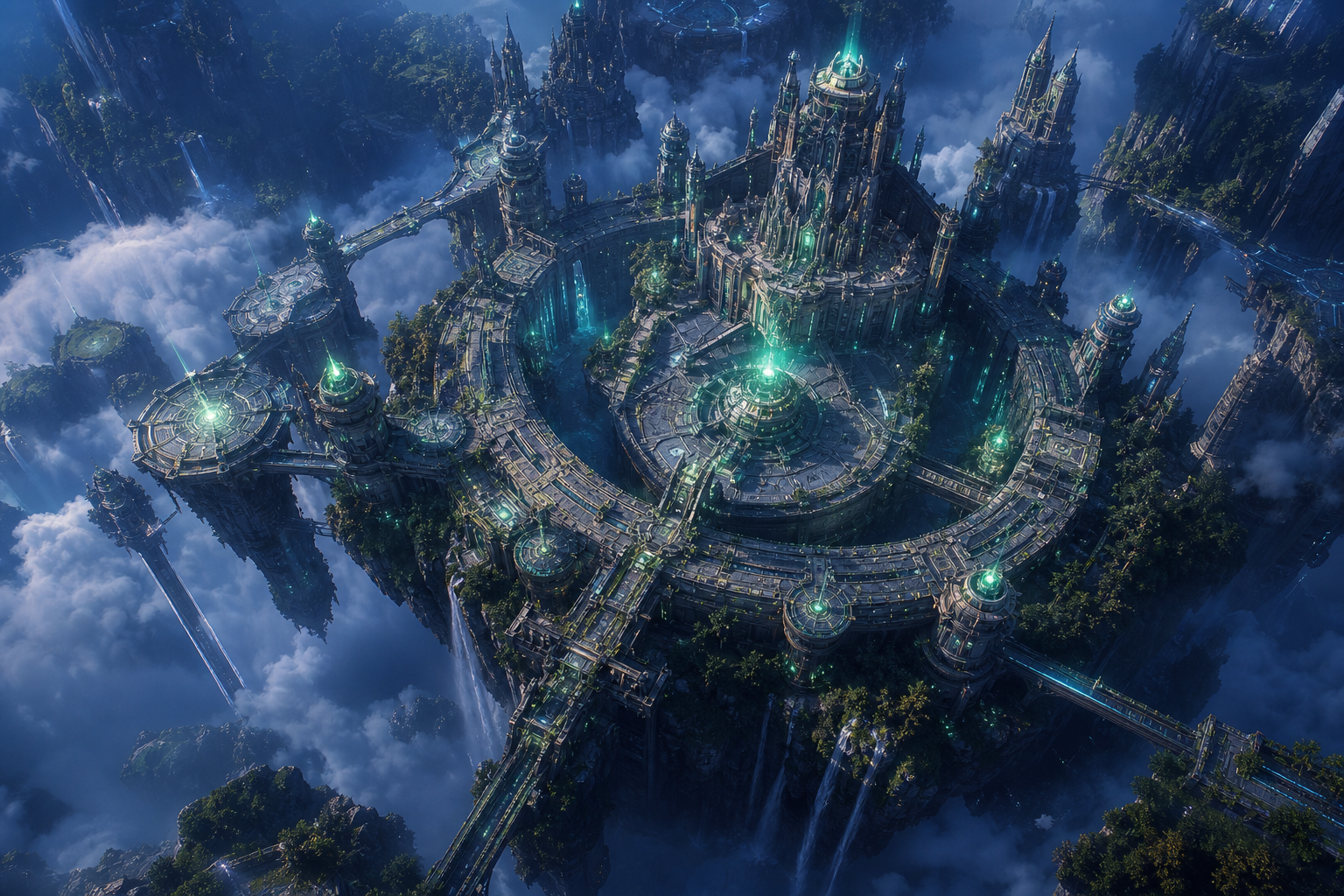 Anime Fantasy Castle Floating In Clouds Anime Wallpaper  4 4K