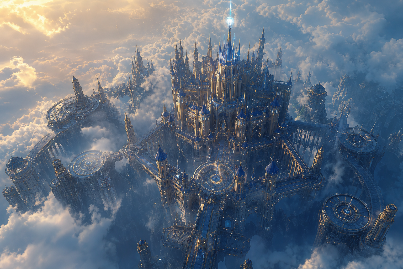 Anime Fantasy Castle Floating In Clouds Anime Wallpaper 4 4K 16 4K Anime Wallpaper