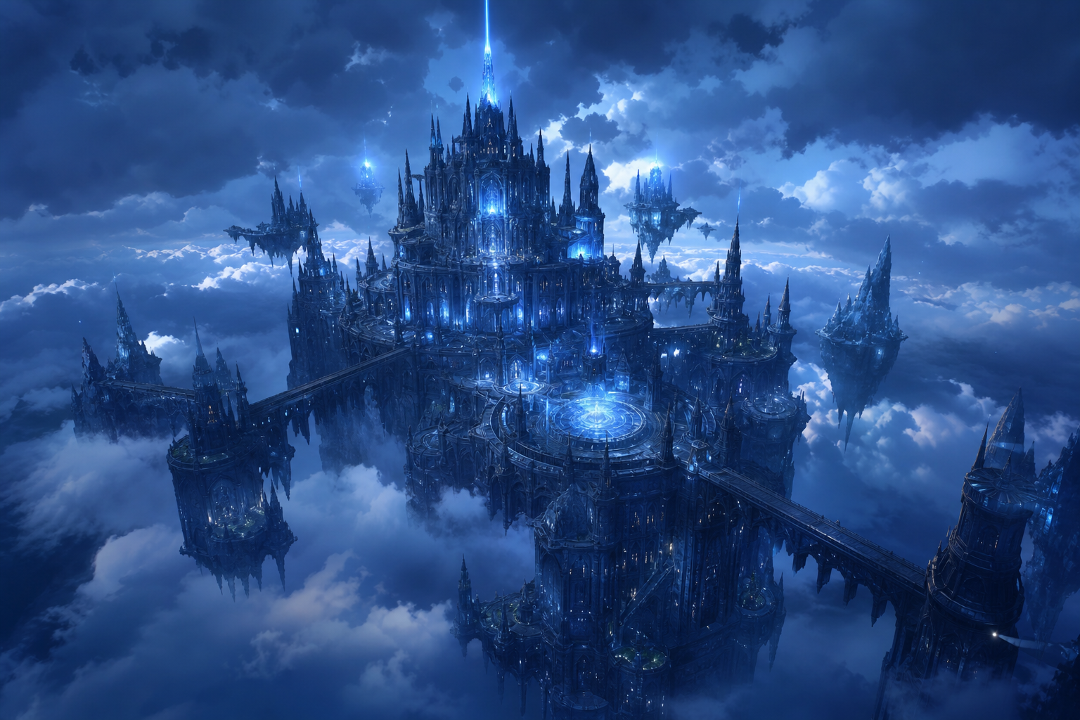 Anime Fantasy Castle Floating In Clouds Anime Wallpaper 4 4K 17 4K Anime Wallpaper