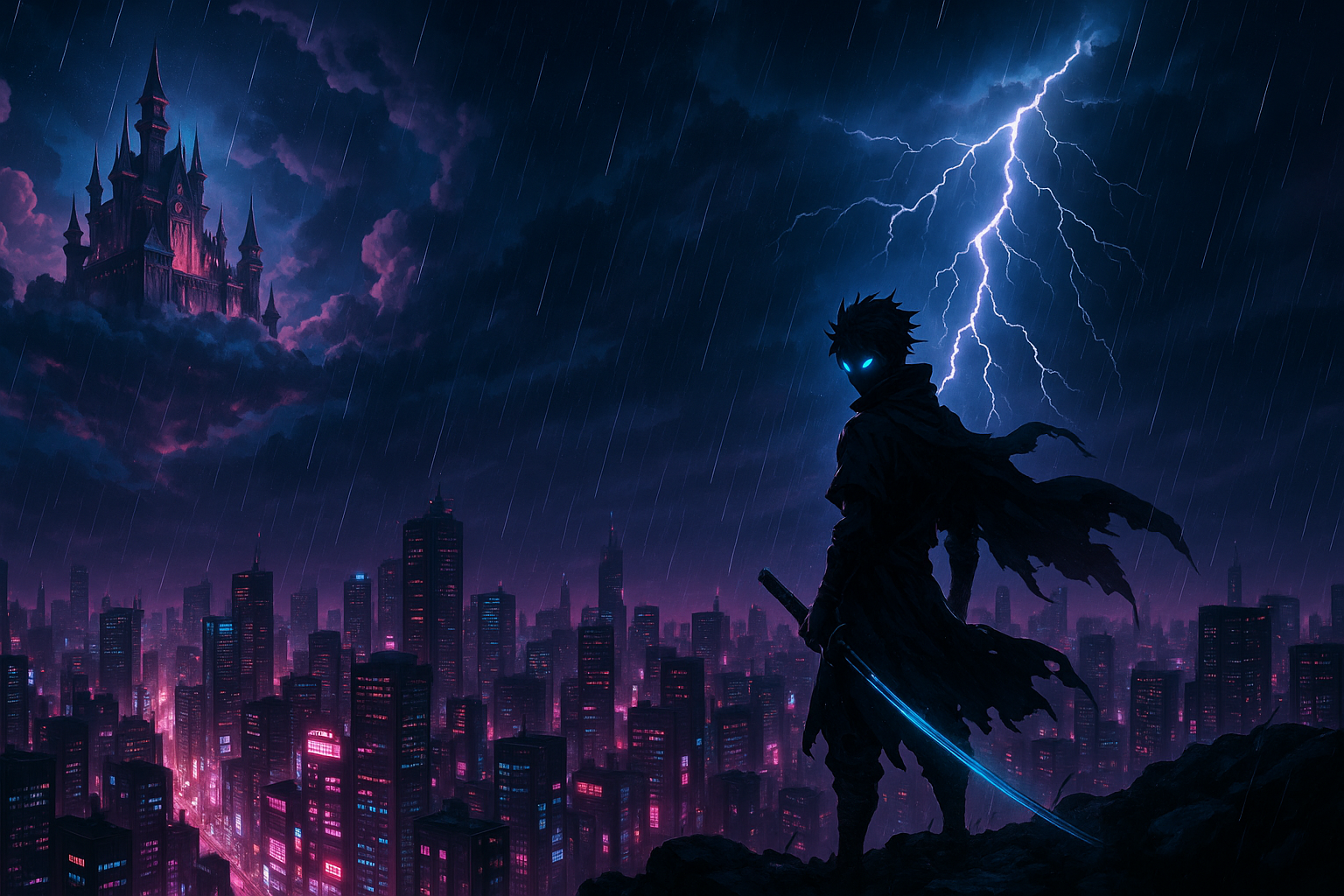 Anime Fantasy Castle Floating In Clouds Anime Wallpaper 4 4K 4K Anime Wallpaper