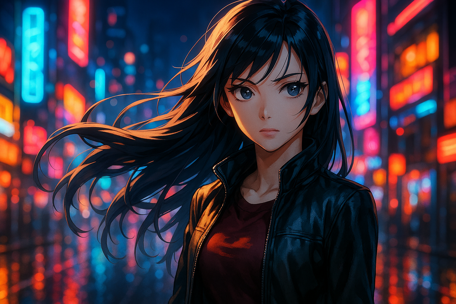 Anime , Neon, Realistic Anime Wallpaper 3 4K 4K Anime Wallpaper