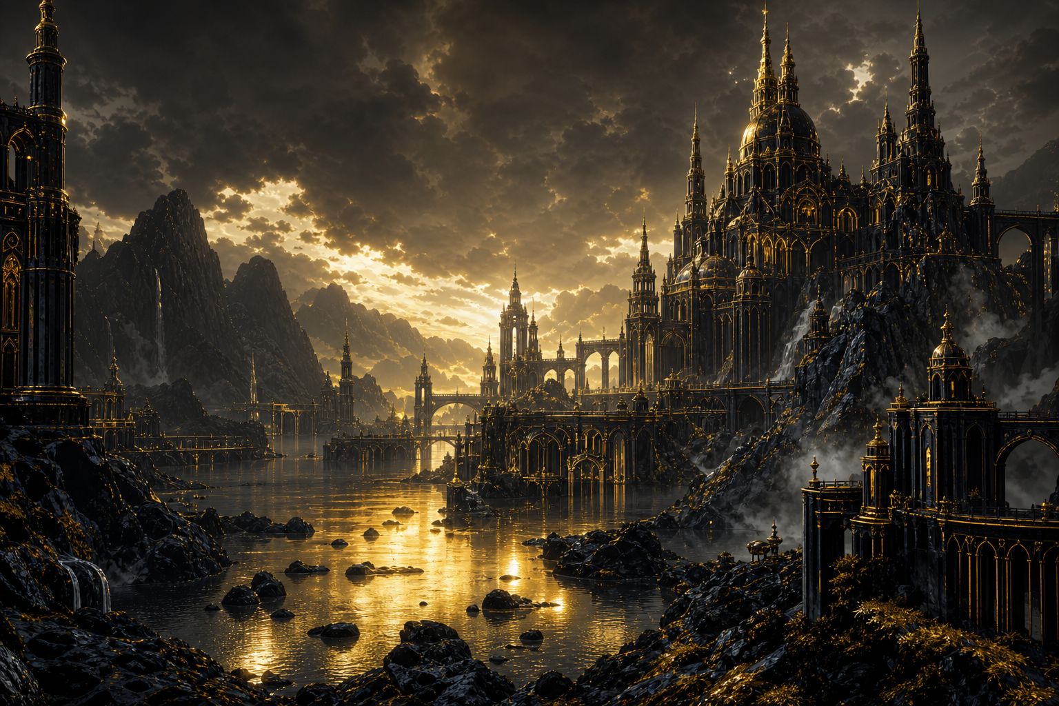 Anime Ocean Train Station Anime Wallpaper  16 4K